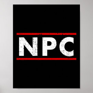 Póster Npc Meme - Personaje No Jugador 1
