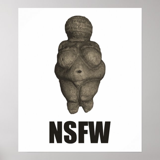 Póster NSFW Prehistórica Venus Figurine (Frente)