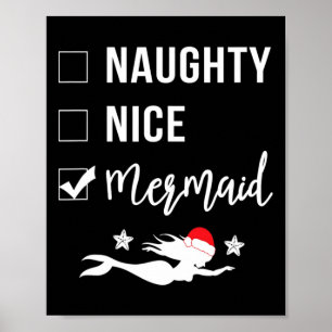 Póster Ntraviesa Sirena Funny Navidades de Sirena