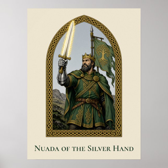 Póster Nuada de la Mano de Plata (Frente)