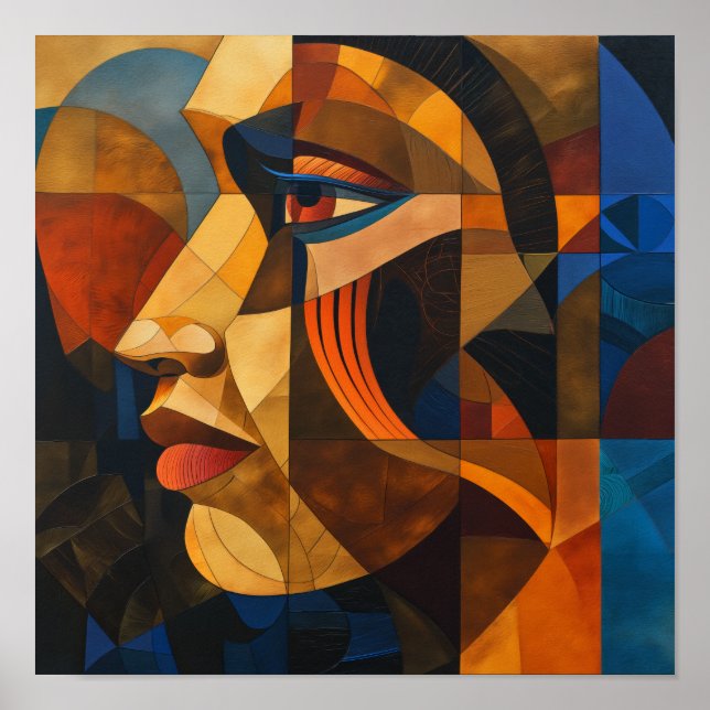 Póster Nuancia nubia: un mosaico de majestad (Frente)