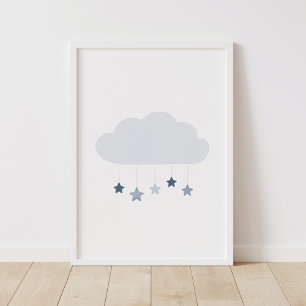 Póster Nube azul de la marina y Poster de la guardería St