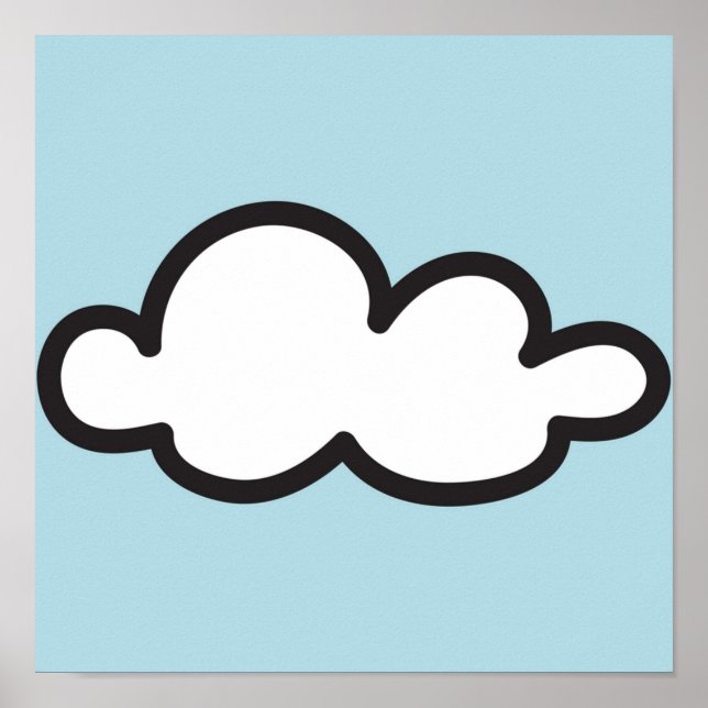 Póster nube cómica (Frente)