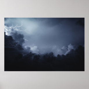 PÓSTER NUBE CUMULUS Y LUZ