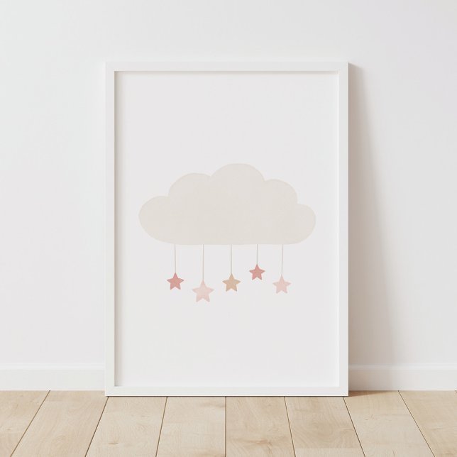 Póster Nube de acuarela neutral y Poster de guardería de  (Subido por el creador)
