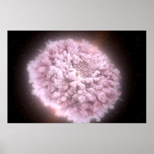 Póster Nube De Desechos De Dos Estrellas De Neutrón