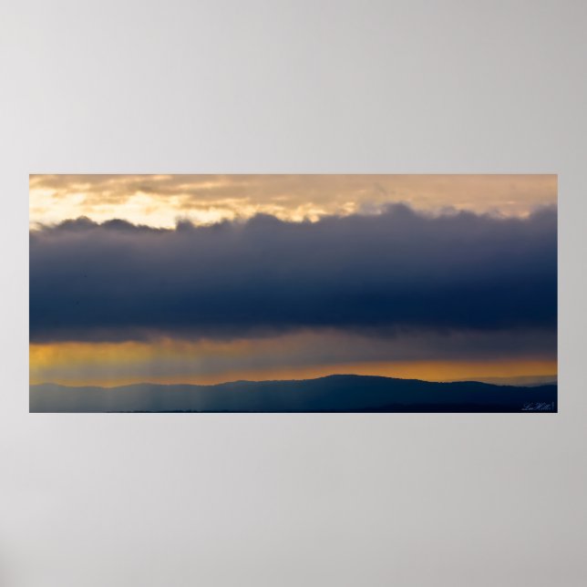 Póster Nube de estantería de tormenta Hot Springs Parque  (Frente)