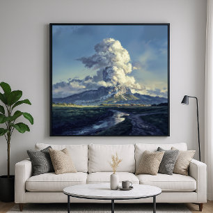 Póster Nube de Montaje - Paintero Estilo Majestuoso