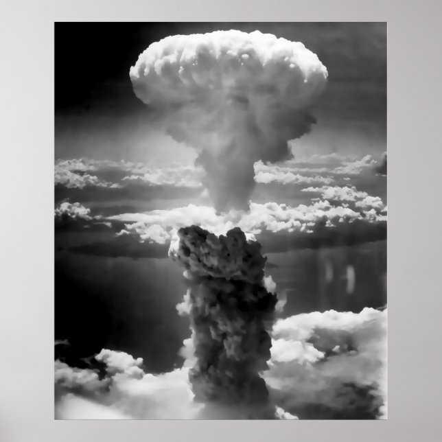 Póster NUBE DE MUSHROOM sobre HIROSHIMA 1945 (Frente)