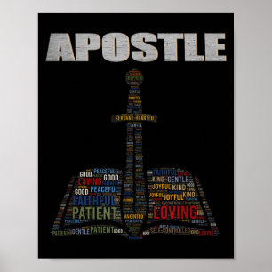 Póster Nube de palabras del ministro de la iglesia Astle