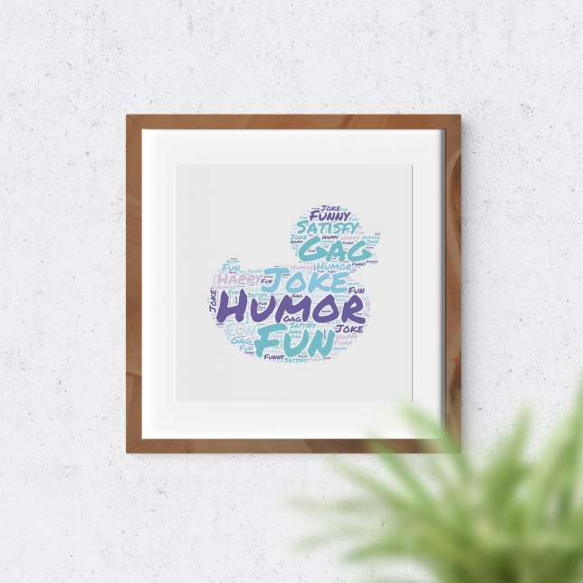 Póster Nube de palabras humorísticas. (Subido por el creador)