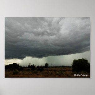 Póster Nube de tormenta en el campo