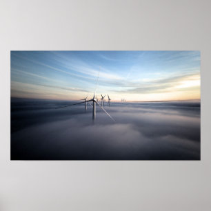 Póster Nube de viento fuerte