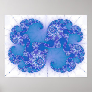 Póster Nube del fractal