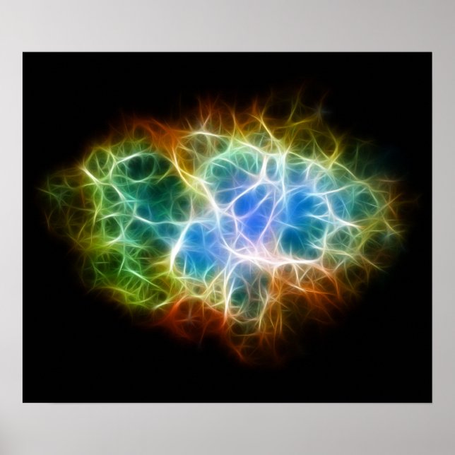 Póster Nube espacial Crab Nebulosa Star (Frente)