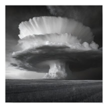 Nube Thunderhead - Dramático Blanco y Negro