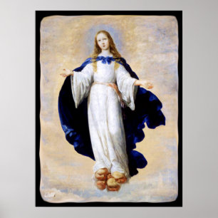 Póster Nube y querube - Zurbaran de la Inmaculada