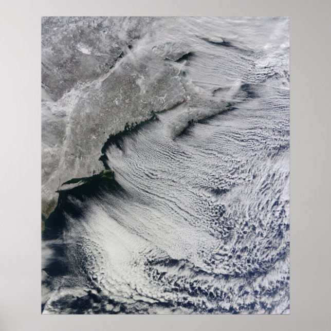 Póster Nubes a través de los cielos del Atlántico Norte (Frente)