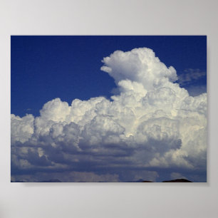 Póster Nubes blancas, cielo, paisajes, fotografía,