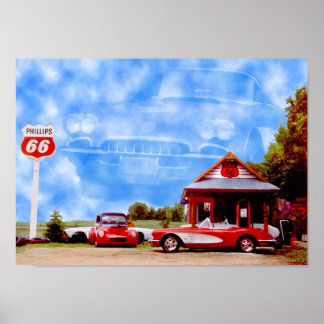 Póster Nubes Corvette