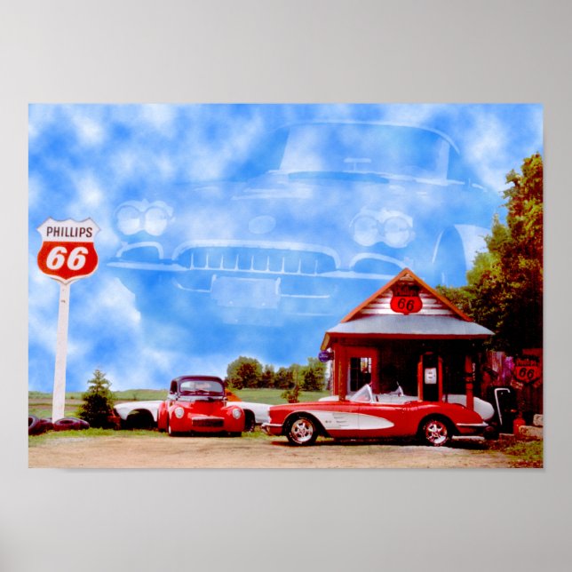 Póster Nubes Corvette (Frente)