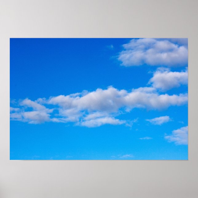 Póster nubes cúmulos sobre la Antártida occidental (Frente)