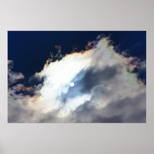 Póster Nubes de arcoiris cruzan el Poster del cielo (Frente)