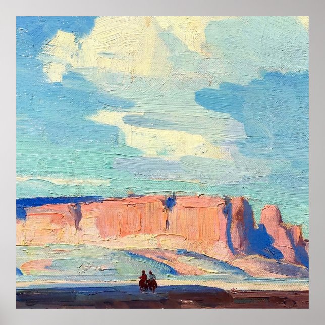 Póster Nubes de Arizona por Edgar Payne (Frente)