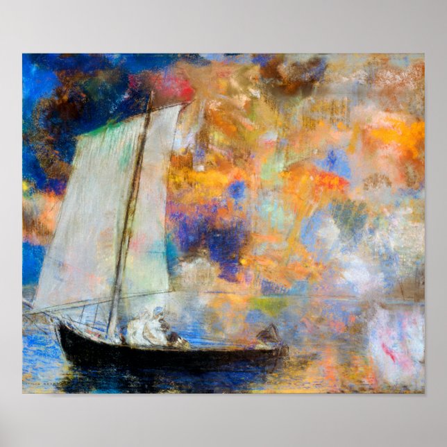 Póster Nubes de flores, Redon (Frente)