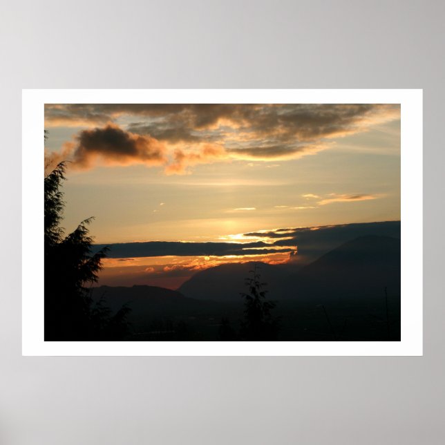 Póster Nubes de fuego (Frente)