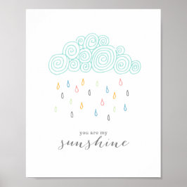 Póster Nubes de lluvia