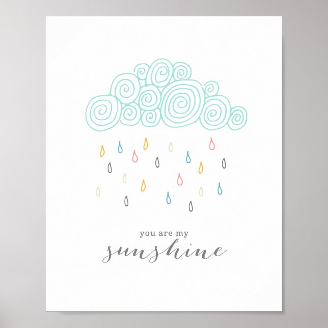 Póster Nubes de lluvia (Frente)