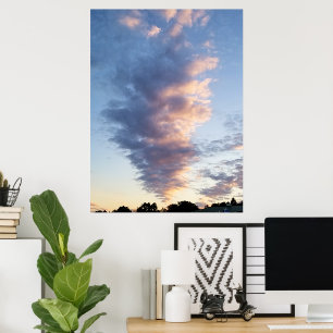 Póster Nubes de Nueva Jersey Sunset