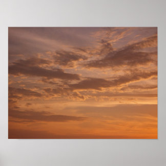 Póster Nubes de sol II Pastel Naturaleza abstracta