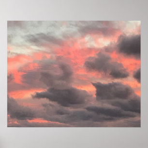 Póster Nubes de tormenta de sol