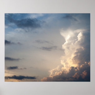 Póster Nubes de tormenta del cielo del cielo de la nube