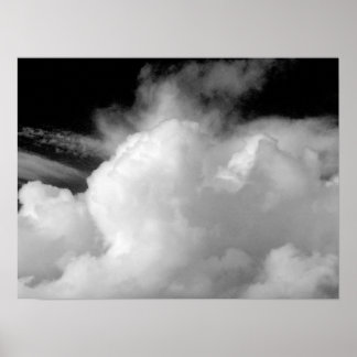 Póster Nubes dramáticas (B&W)