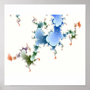 Póster Nubes en colores pastel