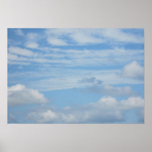 Póster Nubes en la playa