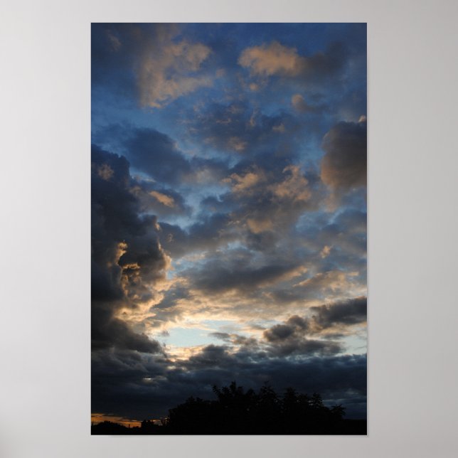 Póster Nubes espectaculares en el cielo 2 (Frente)