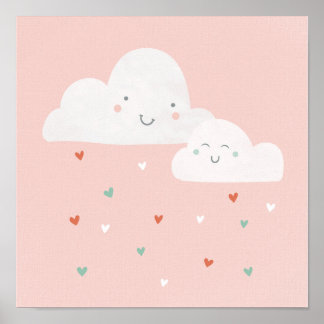 Póster Nubes Felices