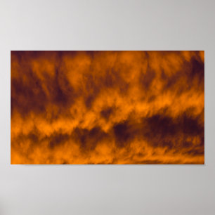 Póster Nubes furiosas en el cielo