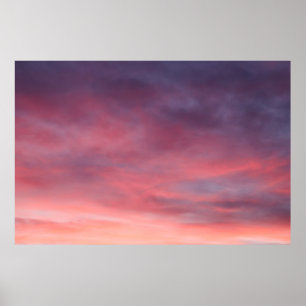 PÓSTER NUBES GRIS Y CIELO AZUL