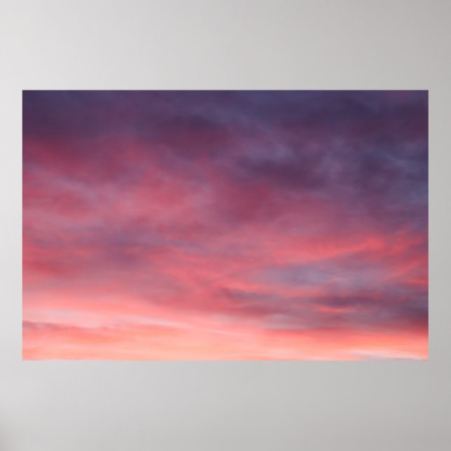 PÓSTER NUBES GRIS Y CIELO AZUL (Frente)