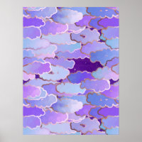 Nubes japonesas, luz torácica, violeta y púrpura p