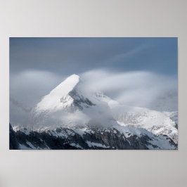 Póster Nubes machacadas sobre la montaña Grintovec, Eslov