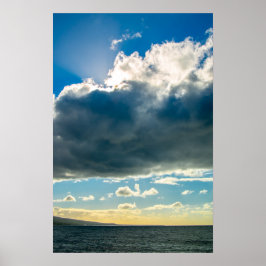 Póster Nubes malauíes del poster oceánico