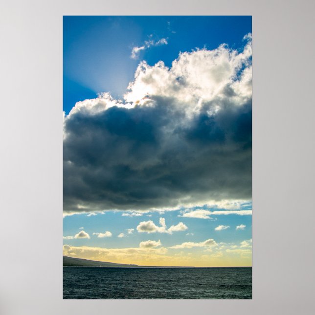 Póster Nubes malauíes del poster oceánico (Frente)