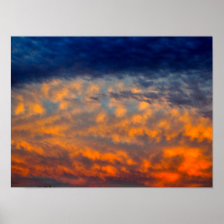 Póster Nubes nocturnas en el poster de Utah