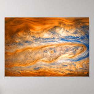 Póster Nubes que remolinan de Júpiter